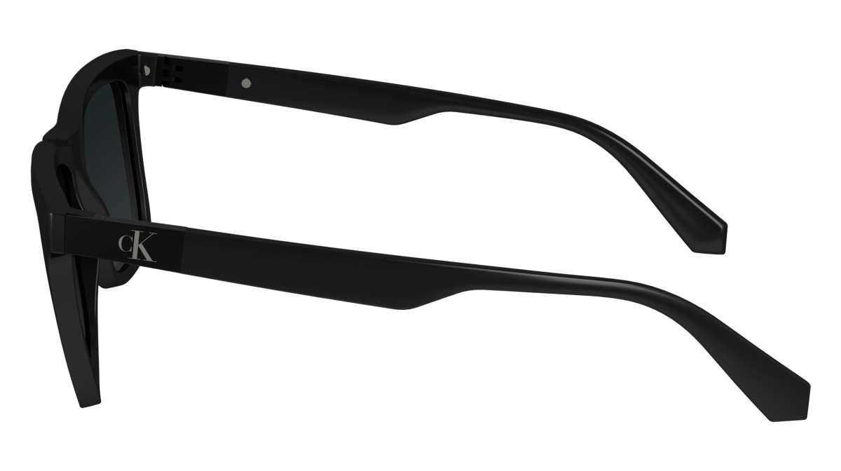 Sunglasses Calvin Klein Jeans CKJ24601S (001) color black shape rectangle lenses solid grey