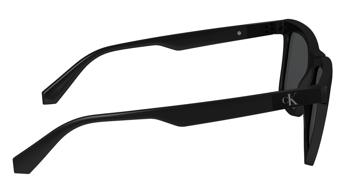 Sunglasses Calvin Klein Jeans CKJ24601S (001) color black shape rectangle lenses solid grey