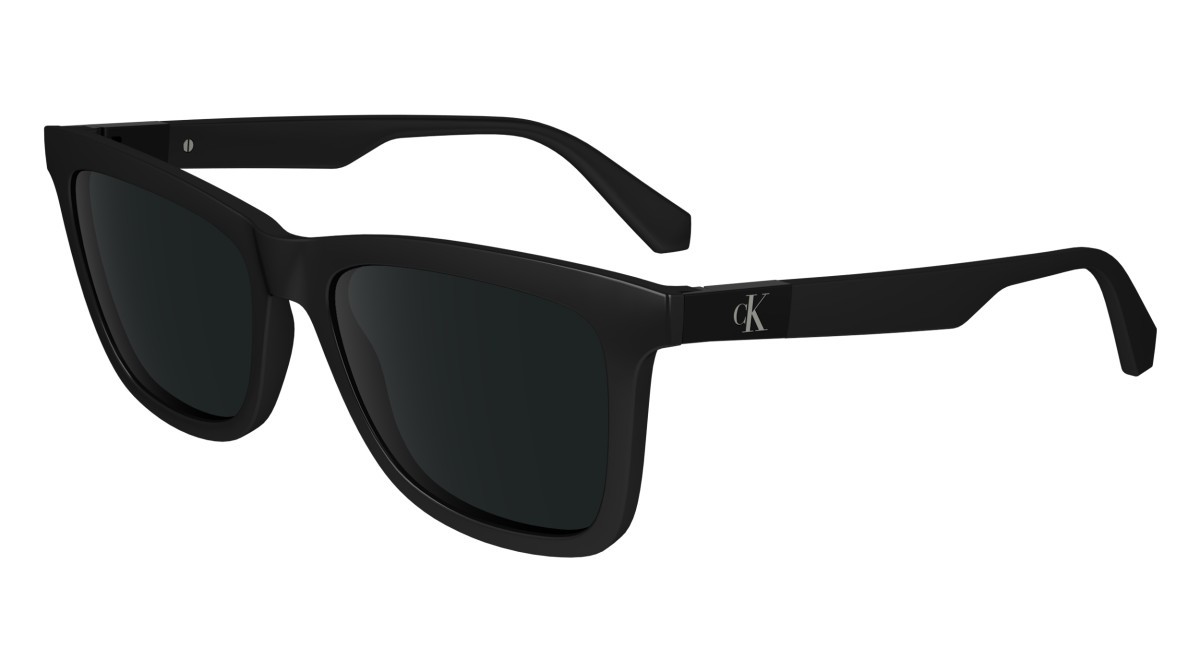 Sunglasses Calvin Klein Jeans CKJ24601S (001) color black shape rectangle lenses solid grey