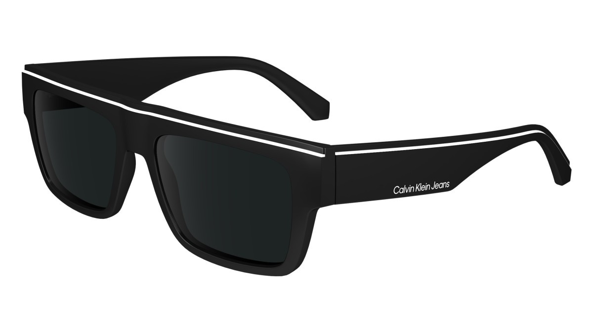 Sonnenbrillen Calvin Klein Jeans CKJ24603S (001) farbe black form rechteckig gläser solid grey