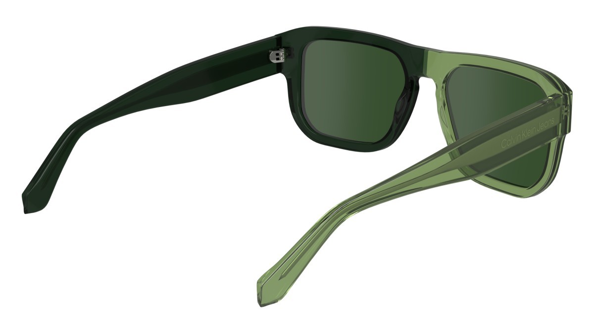 Sonnenbrillen Calvin Klein Jeans CKJ24607S (305) farbe green to dark green form rechteckig gläser solid green