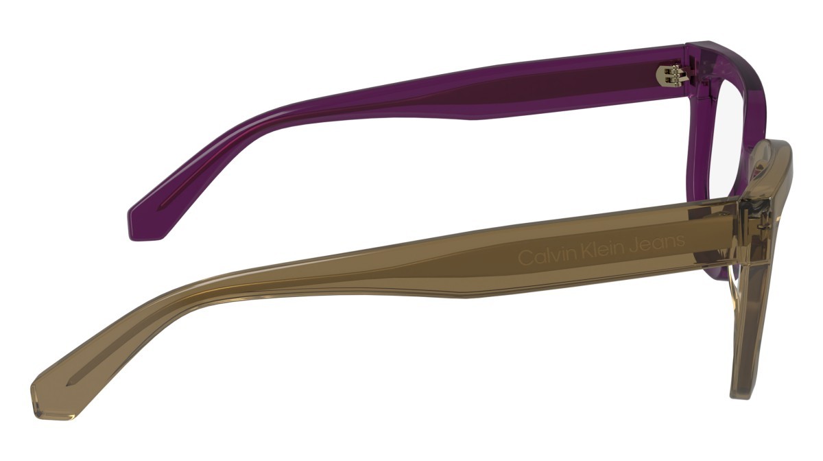 Brillen Calvin Klein Jeans CKJ24615 (208) farbe brown to violet form rechteckig 
