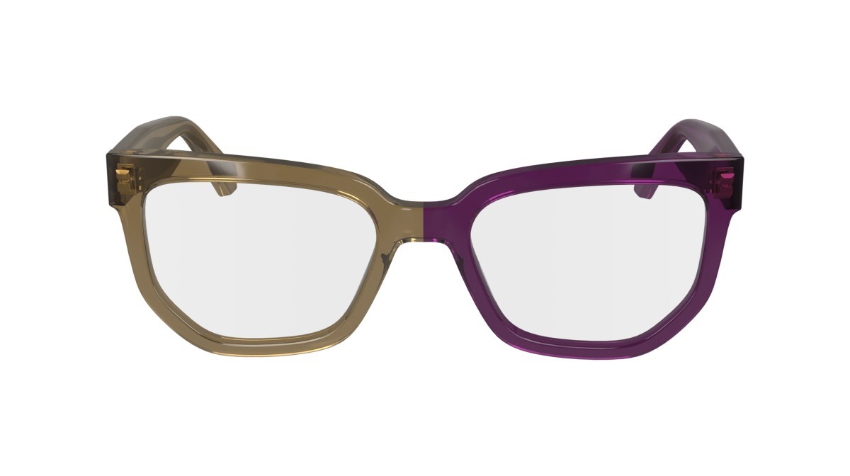 Brillen Calvin Klein Jeans CKJ24615 (208) farbe brown to violet form rechteckig 