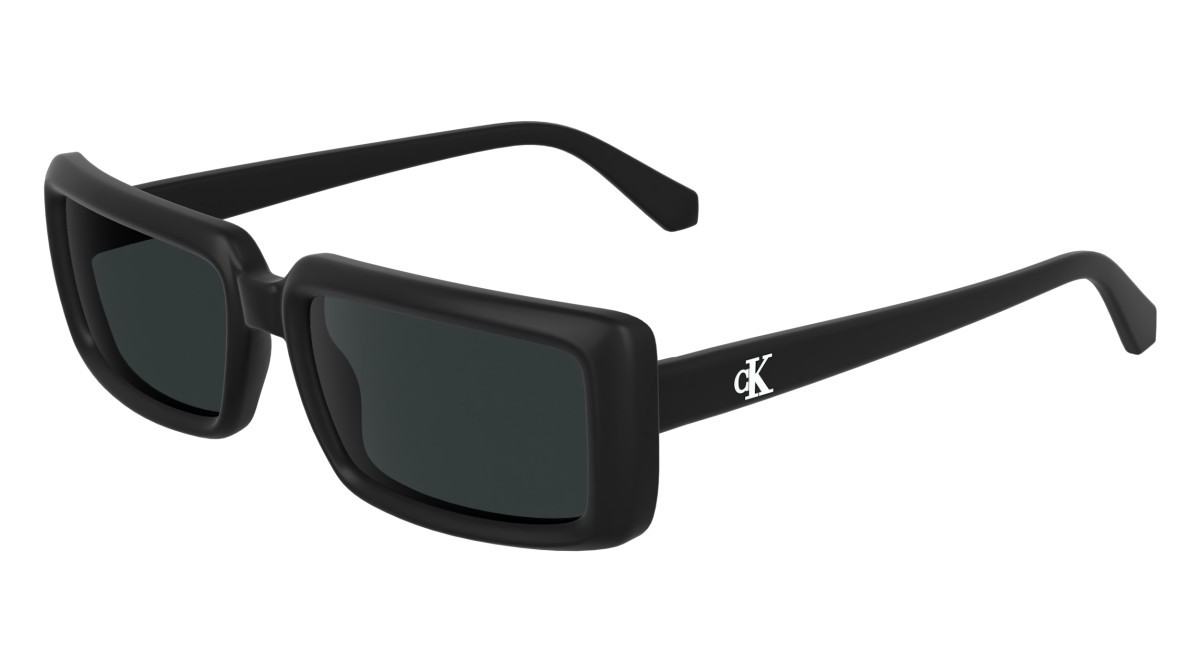 Sonnenbrillen Calvin Klein Jeans CKJ24622S (001) farbe black form rechteckig gläser solid grey