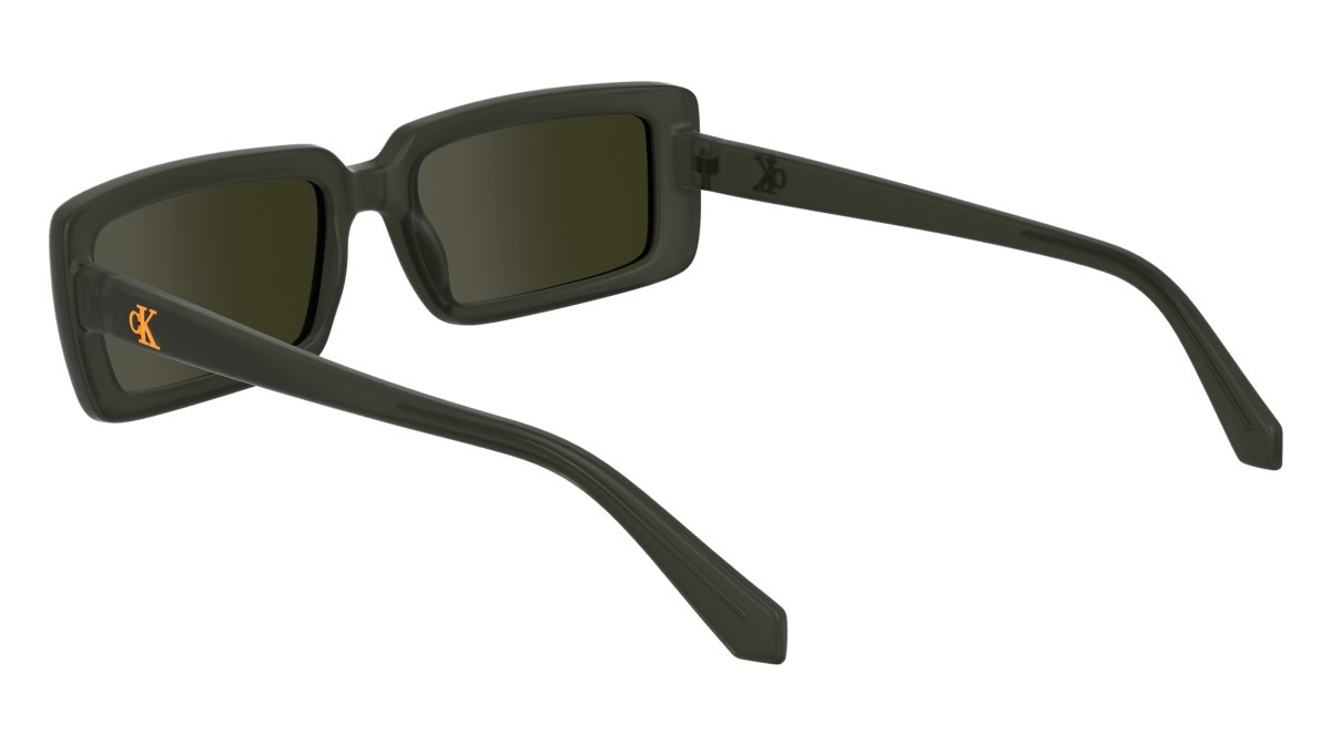 Sonnenbrillen Calvin Klein Jeans CKJ24622S (309) farbe khaki form rechteckig gläser solid khaki