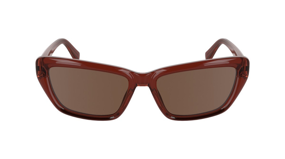 Sonnenbrillen Calvin Klein Jeans CKJ24623S (618) farbe brick form schmetterling gläser solid brown