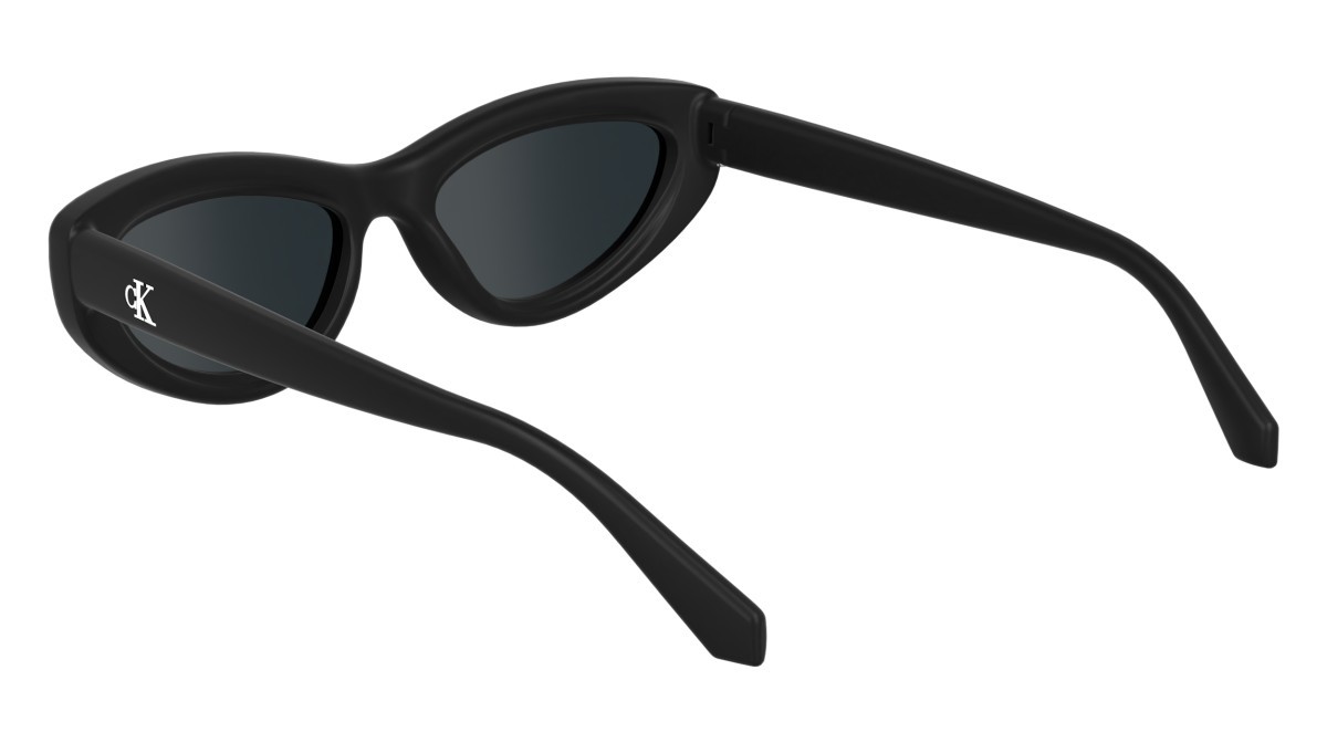 Sonnenbrillen Calvin Klein Jeans CKJ24624S (001) farbe black form cat-eye gläser solid smoke