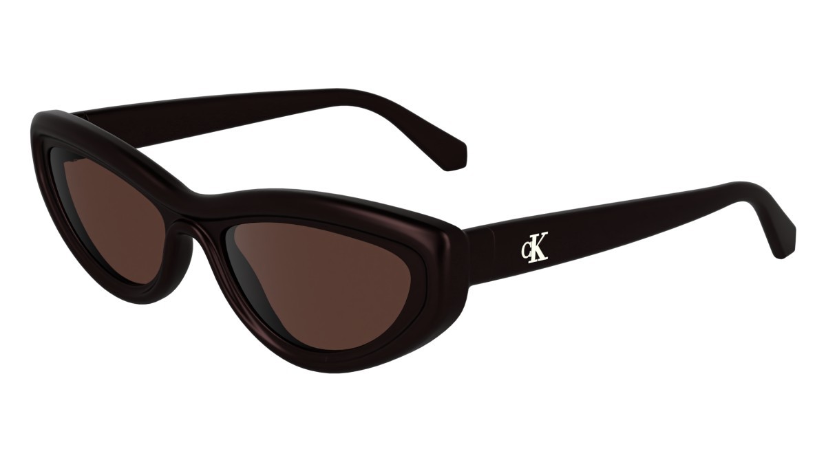 Sonnenbrillen Calvin Klein Jeans CKJ24624S (505) farbe aubergine form cat-eye gläser solid burgundy