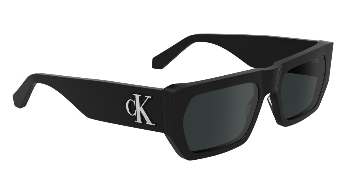 Sonnenbrillen Calvin Klein Jeans CKJ24625S (001) farbe black form rechteckig gläser solid grey
