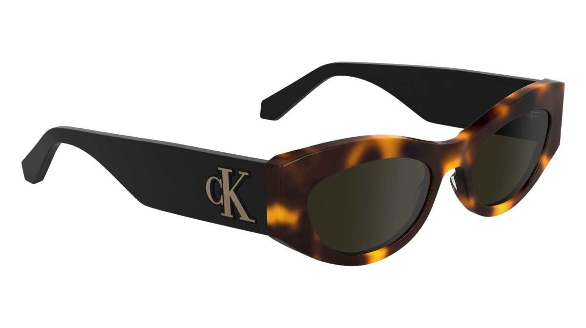 Sonnenbrillen Calvin Klein Jeans CKJ24626S (235) farbe havana form schmetterling gläser solid brown