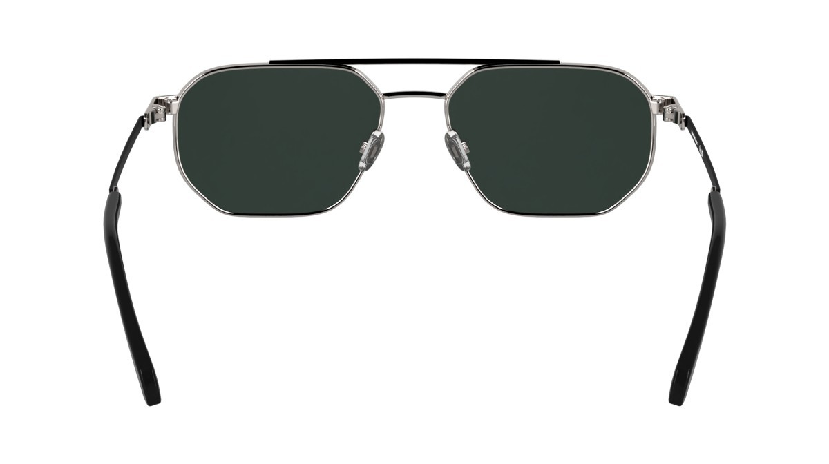 Sunglasses Calvin Klein Jeans CKJ25202S (016) color light ruthenium shape rectangular lenses solid grey
