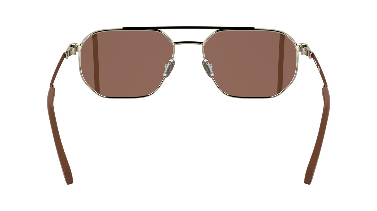 Sonnenbrillen Calvin Klein Jeans CKJ25202S (718) farbe light gold form rechteckig gläser solid red
