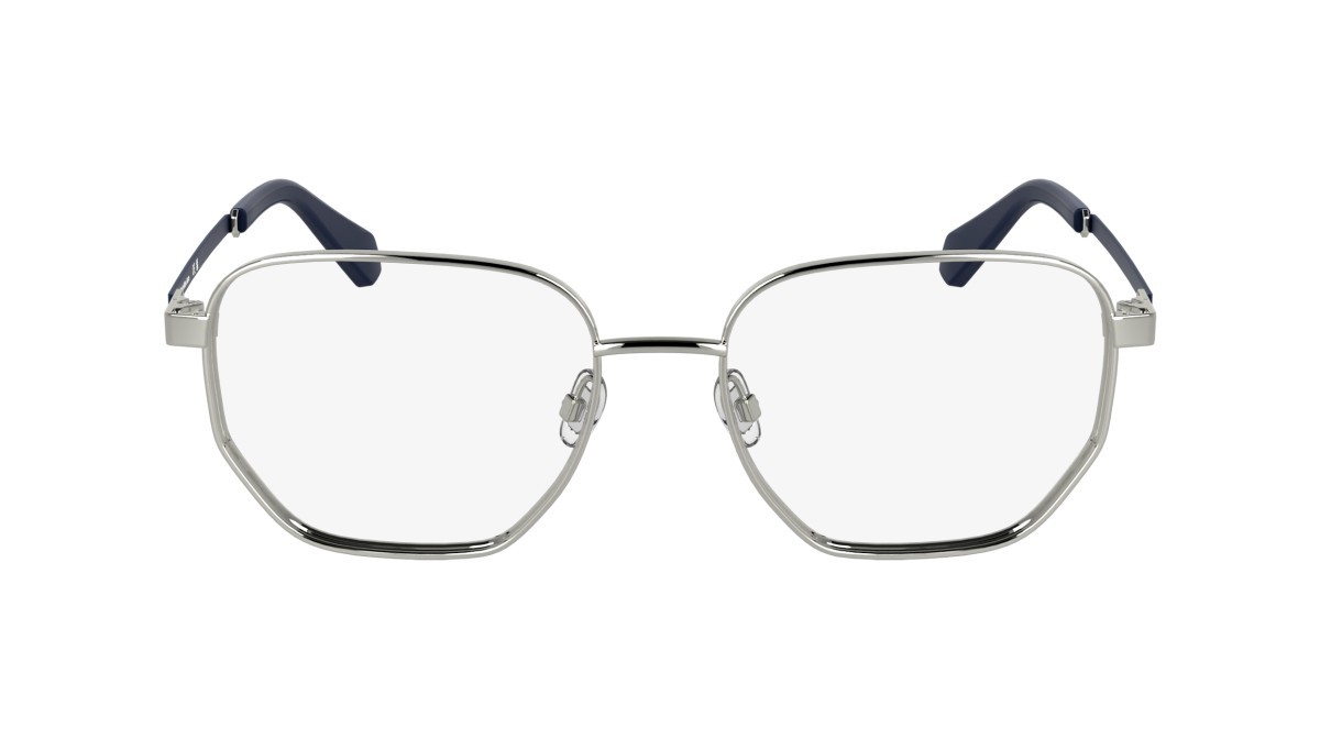 Brillen Calvin Klein Jeans CKJ25203 (040) farbe silver form rechteckig gläser colore - 2
