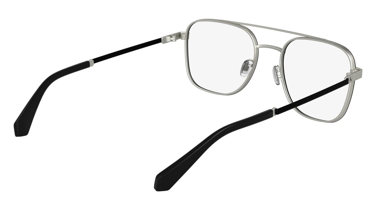 Occhiali da vista Calvin Klein Jeans CKJ25205 (043) colore matte silver/black forma aviator lenti colore - 2