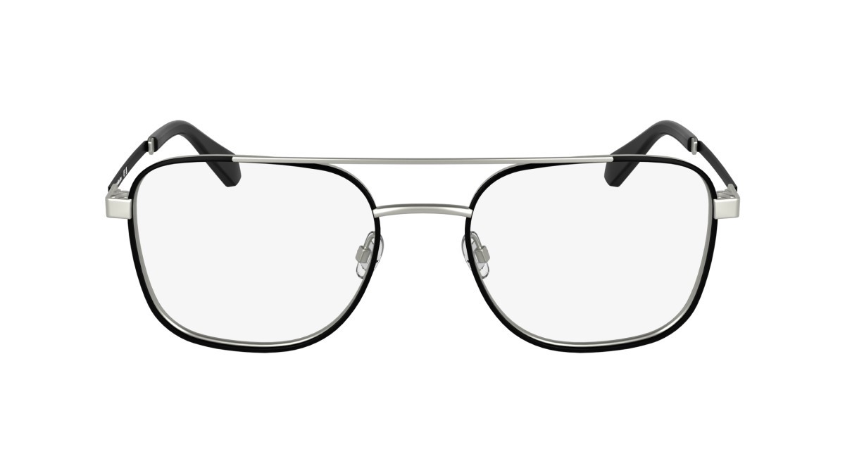 Occhiali da vista Calvin Klein Jeans CKJ25205 (043) colore matte silver/black forma aviator lenti colore - 2