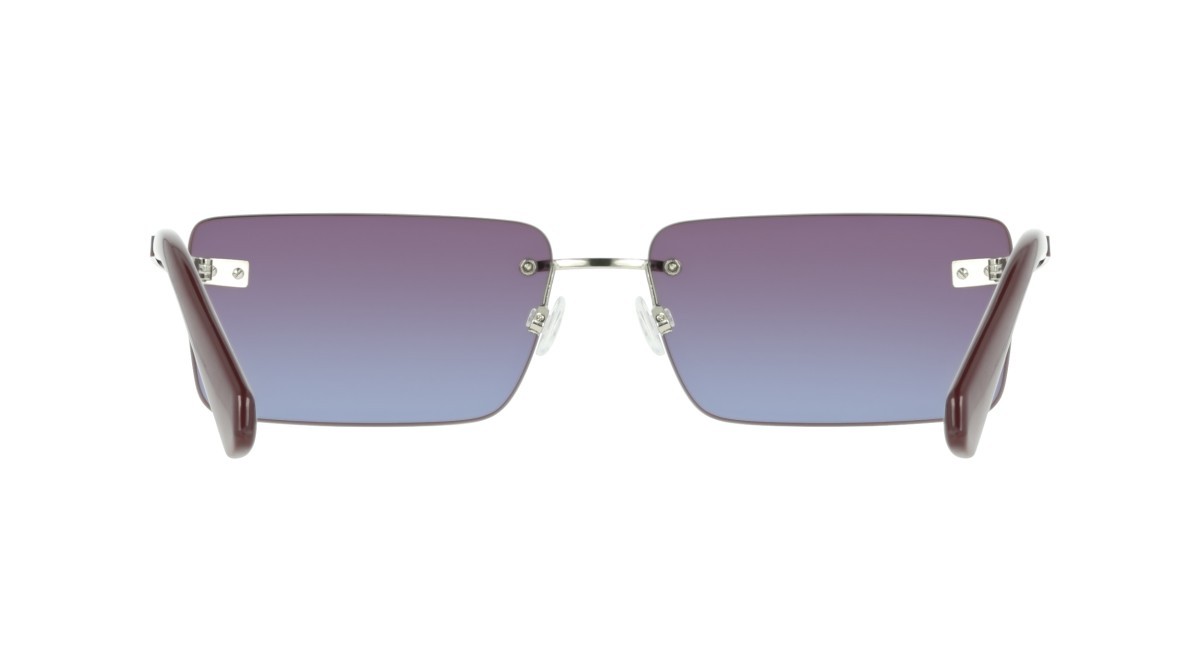 Sonnenbrillen Calvin Klein Jeans CKJ25206S (046) farbe silver/burgundy to blue form rechteckig gläser gradient burgundy/azure