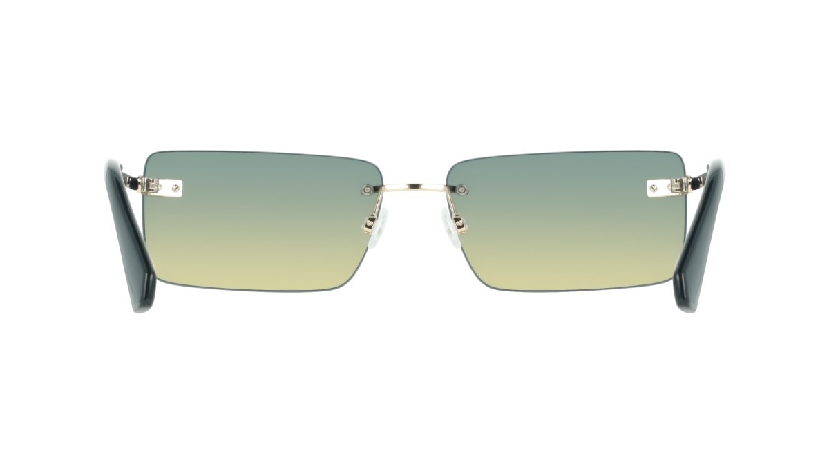 Sonnenbrillen Calvin Klein Jeans CKJ25206S (724) farbe gold/petrol to beige form rechteckig gläser gradient petrol/beige