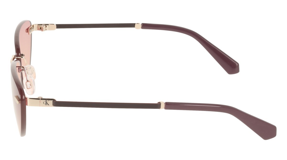 Sonnenbrillen Calvin Klein Jeans CKJ25208S (727) farbe gold/purple to sand form cat-eye gläser gradient plum/sand