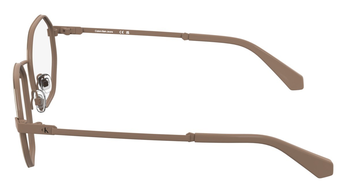 Occhiali da vista Calvin Klein Jeans CKJ25211 (770) colore rose gold/nude forma rettangolare 
