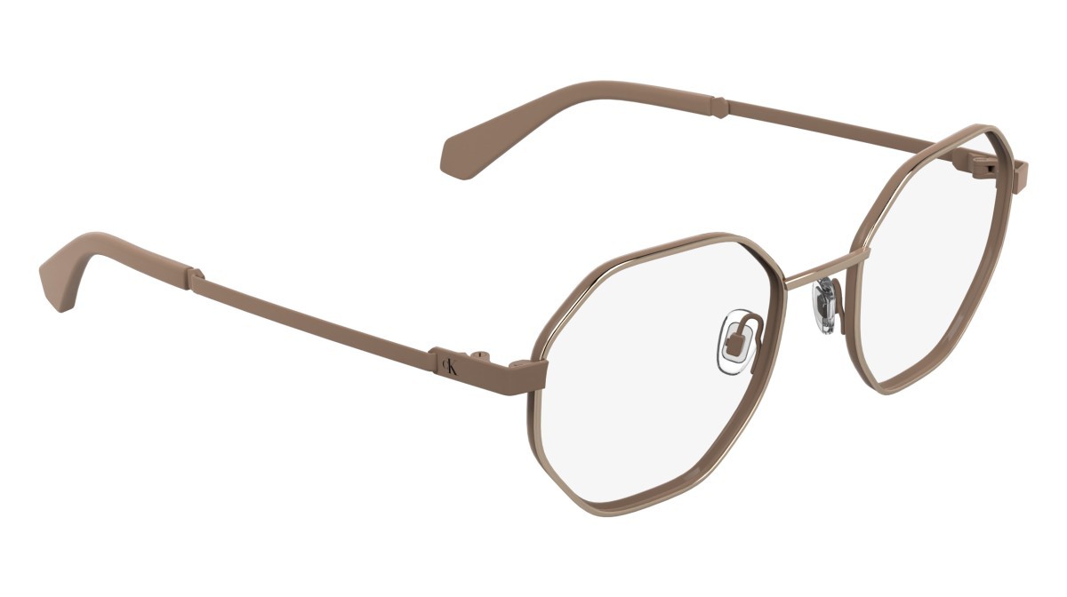 Occhiali da vista Calvin Klein Jeans CKJ25211 (770) colore rose gold/nude forma rettangolare 