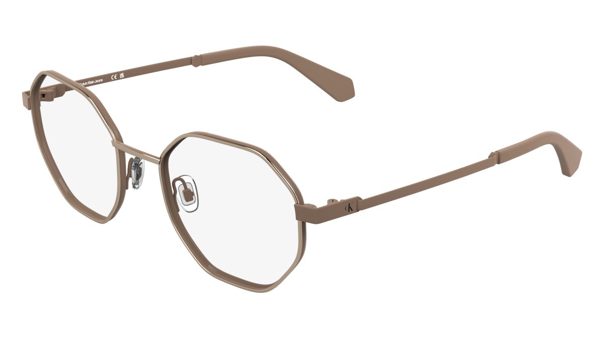 Occhiali da vista Calvin Klein Jeans CKJ25211 (770) colore rose gold/nude forma rettangolare 