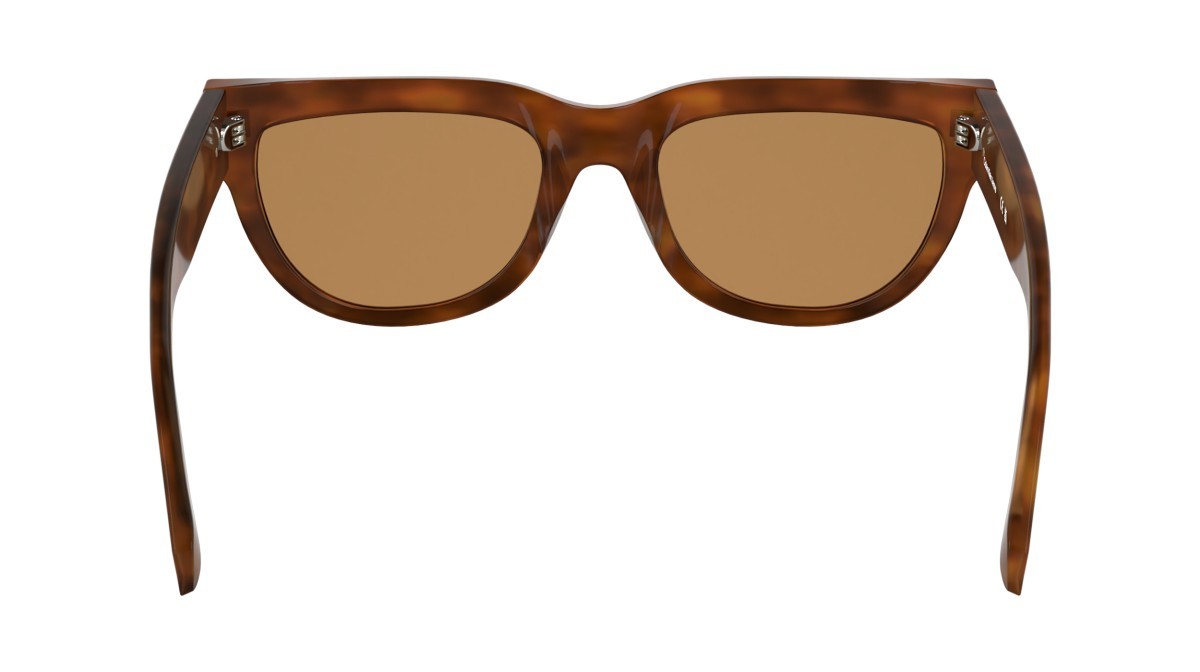 Sonnenbrillen Calvin Klein Jeans CKJ25600S (201) farbe brown to havana form cat-eye gläser solid orange