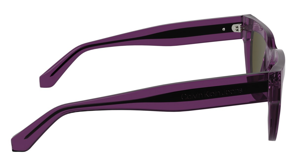 Occhiali da sole Calvin Klein Jeans CKJ25600S (208) colore brown to violet forma cat eye lenti solid brown