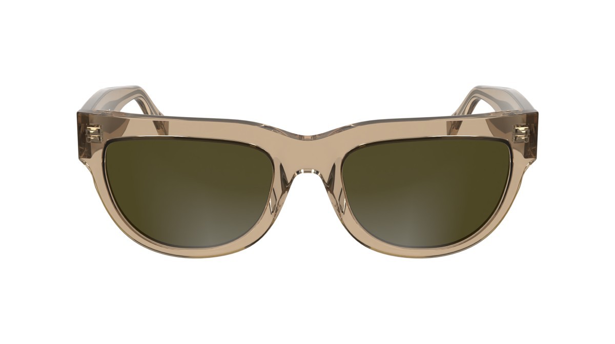 Occhiali da sole Calvin Klein Jeans CKJ25600S (208) colore brown to violet forma cat eye lenti solid brown