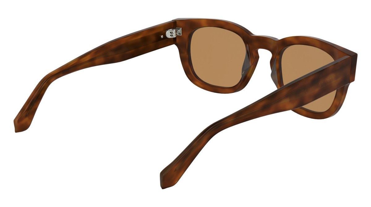 Occhiali da sole Calvin Klein Jeans CKJ25601S (201) colore brown to havana forma pantos lenti solid orange