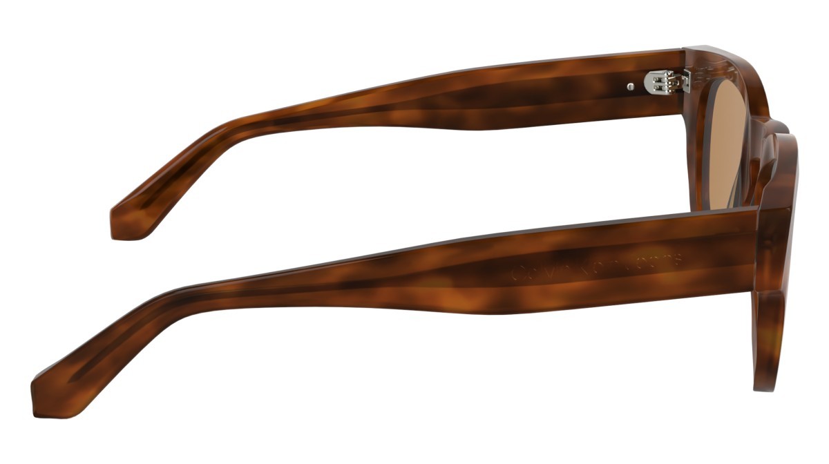 Occhiali da sole Calvin Klein Jeans CKJ25601S (201) colore brown to havana forma pantos lenti solid orange