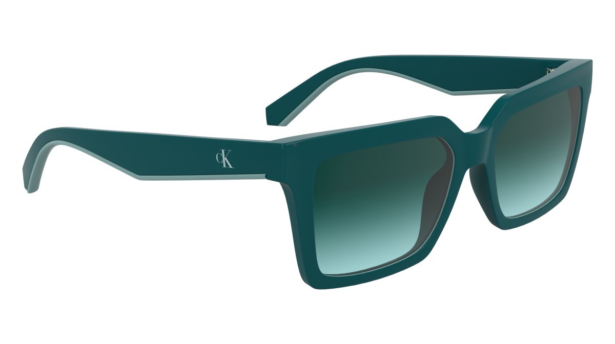 Sonnenbrillen Calvin Klein Jeans CKJ25602S N (432) farbe petrol form rechteckig 