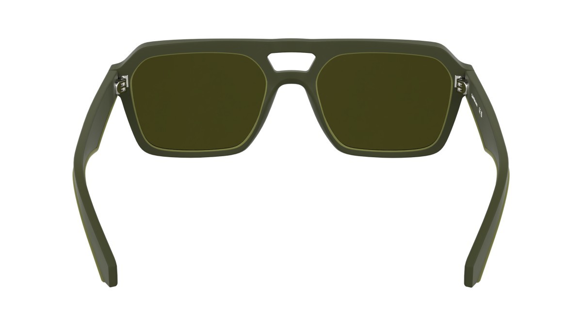 Sonnenbrillen Calvin Klein Jeans CKJ25603S (309) farbe matte khaki form rechteckig gläser solid khaki
