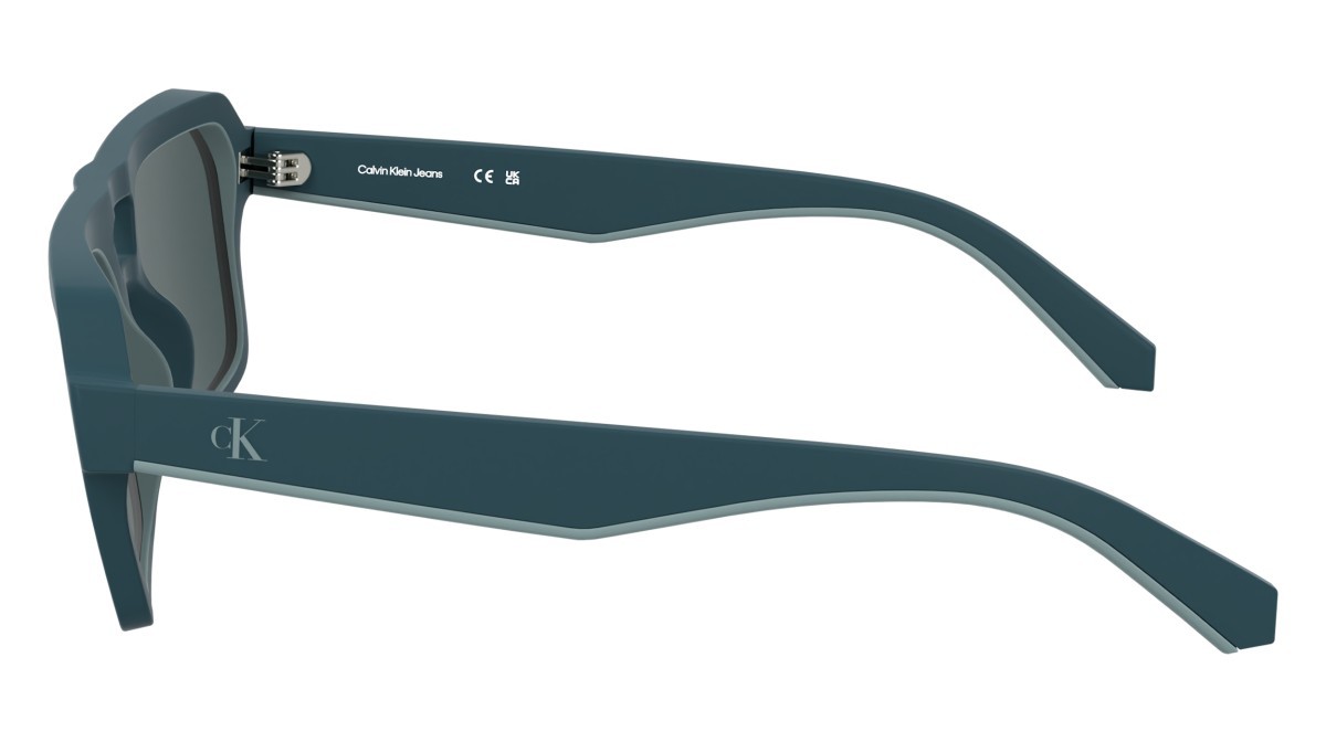 Sonnenbrillen Calvin Klein Jeans CKJ25603S (432) farbe matte petrol form rechteckig gläser solid smoke