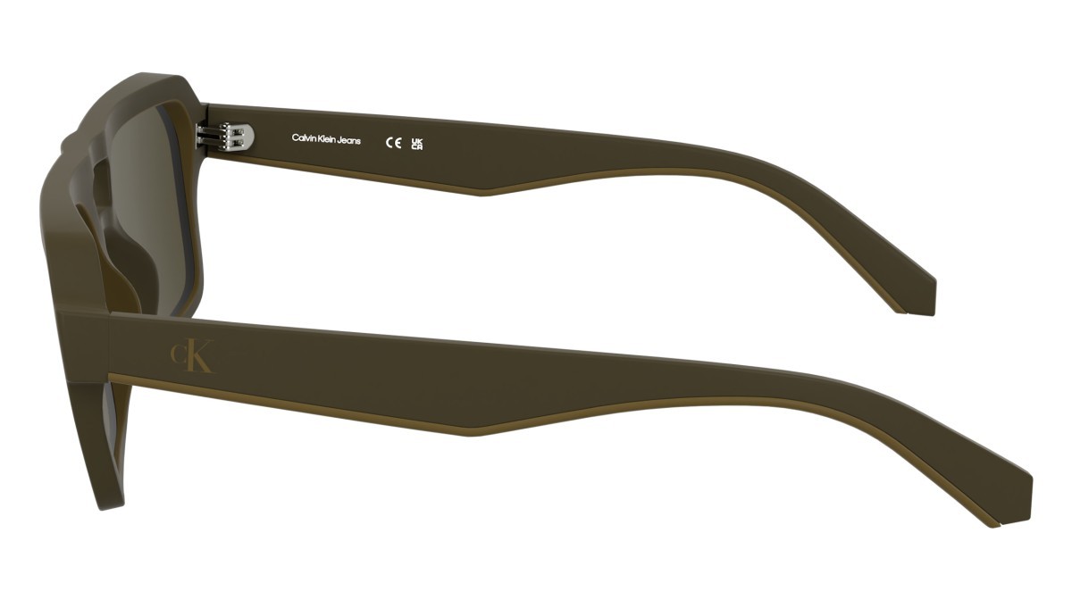 Sunglasses Calvin Klein Jeans CKJ25603S N (210) color matte brown shape rectangle 