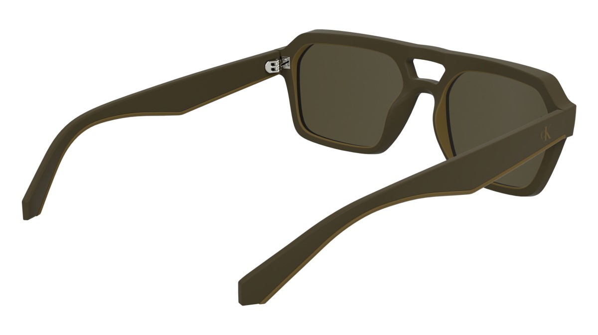 Sunglasses Calvin Klein Jeans CKJ25603S N (210) color matte brown shape rectangle 
