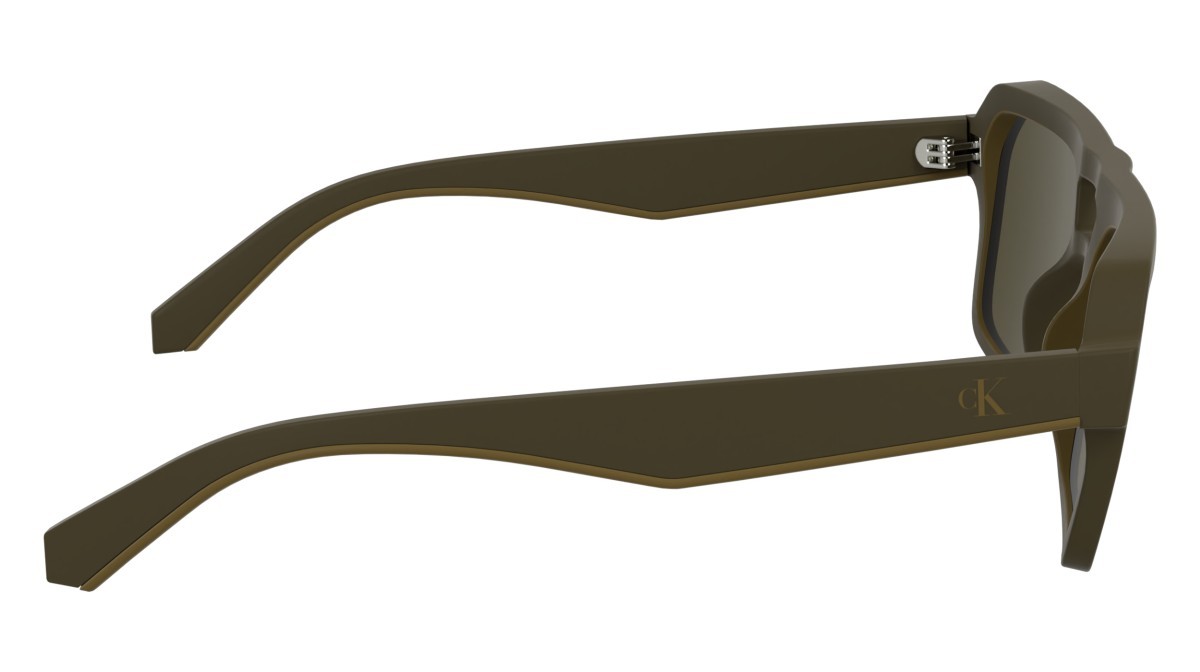 Sunglasses Calvin Klein Jeans CKJ25603S N (210) color matte brown shape rectangle 