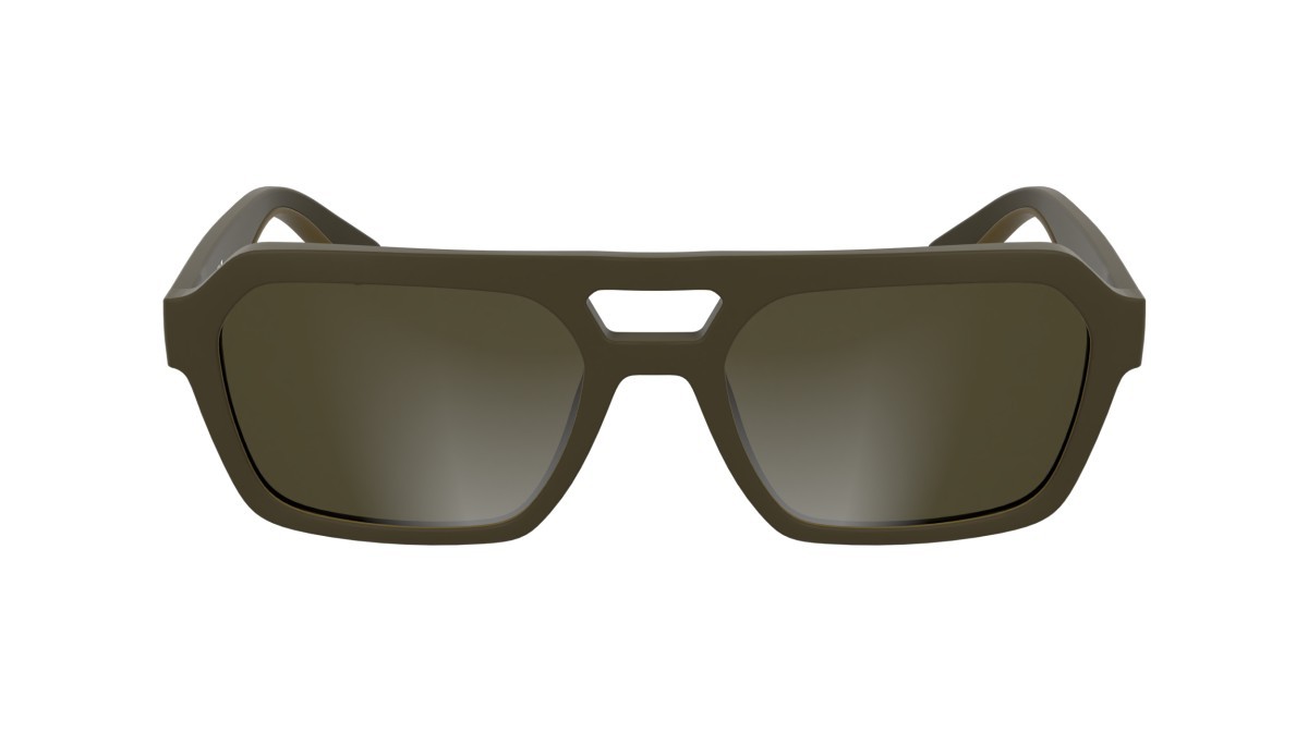 Sunglasses Calvin Klein Jeans CKJ25603S N (210) color matte brown shape rectangle 