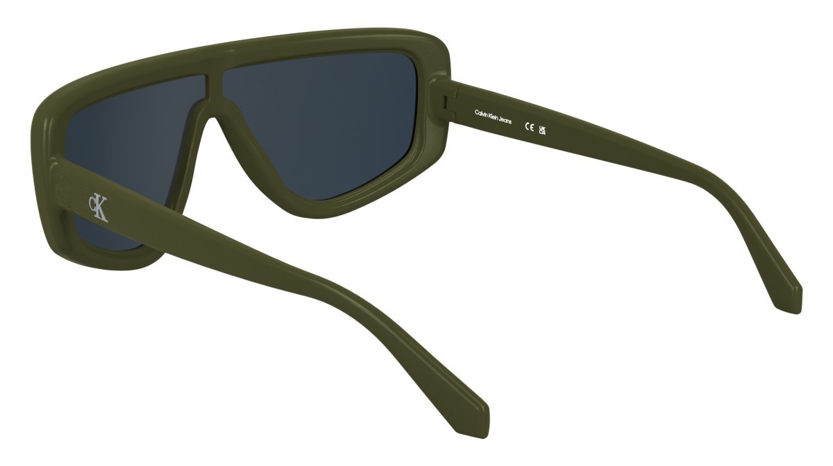 Sonnenbrillen Calvin Klein Jeans CKJ25605S (309) farbe matte khaki form maske gläser solid gold mirror