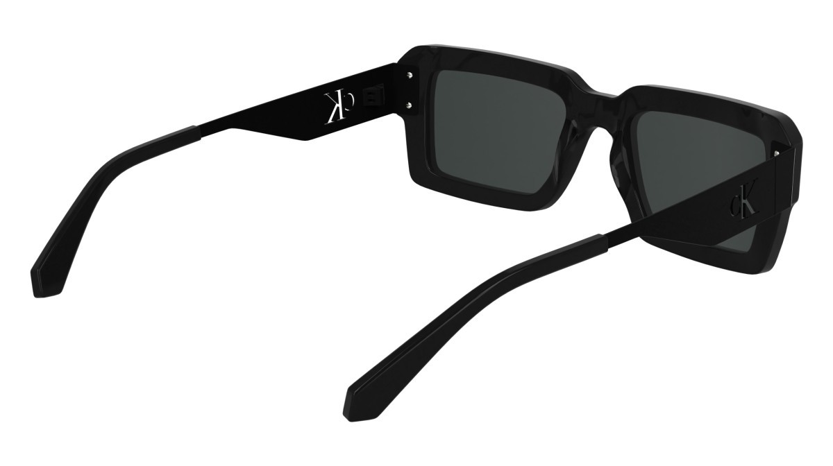 Sunglasses Calvin Klein Jeans CKJ25606S (001) color black shape rectangle lenses solid grey