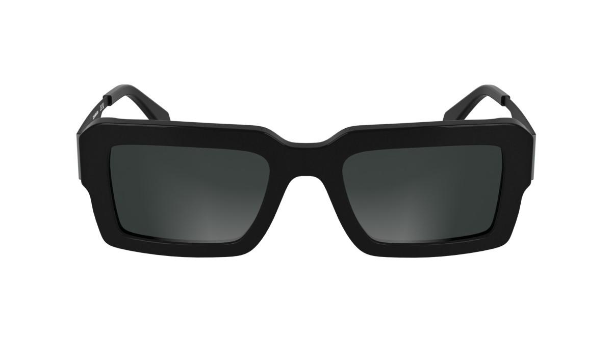 Sunglasses Calvin Klein Jeans CKJ25606S (001) color black shape rectangle lenses solid grey