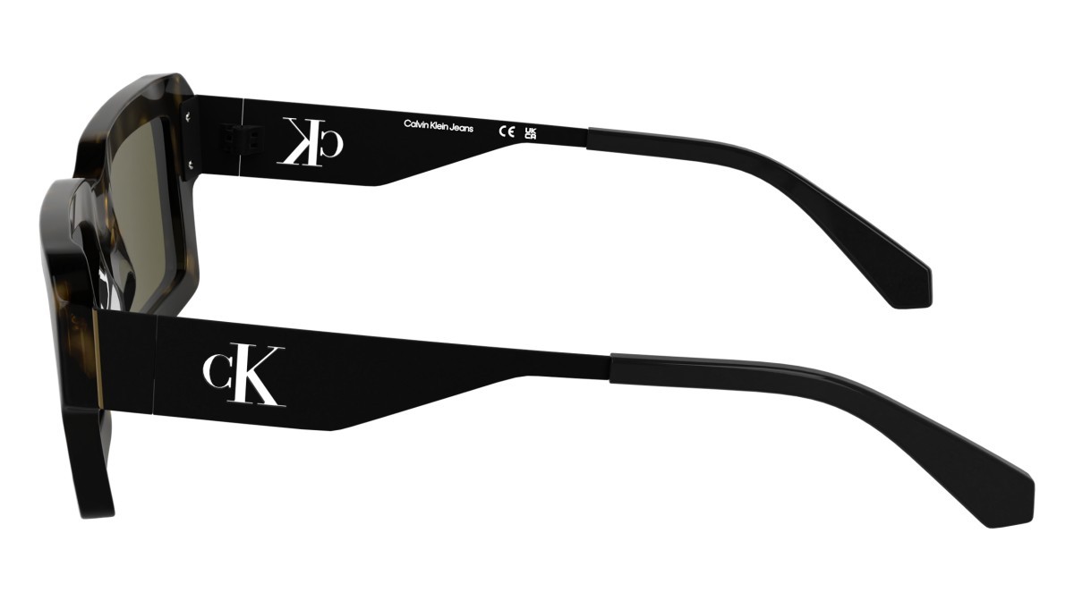 Occhiali da sole Calvin Klein Jeans CKJ25606S (242) colore dark havana forma rettangolare lenti solid brown