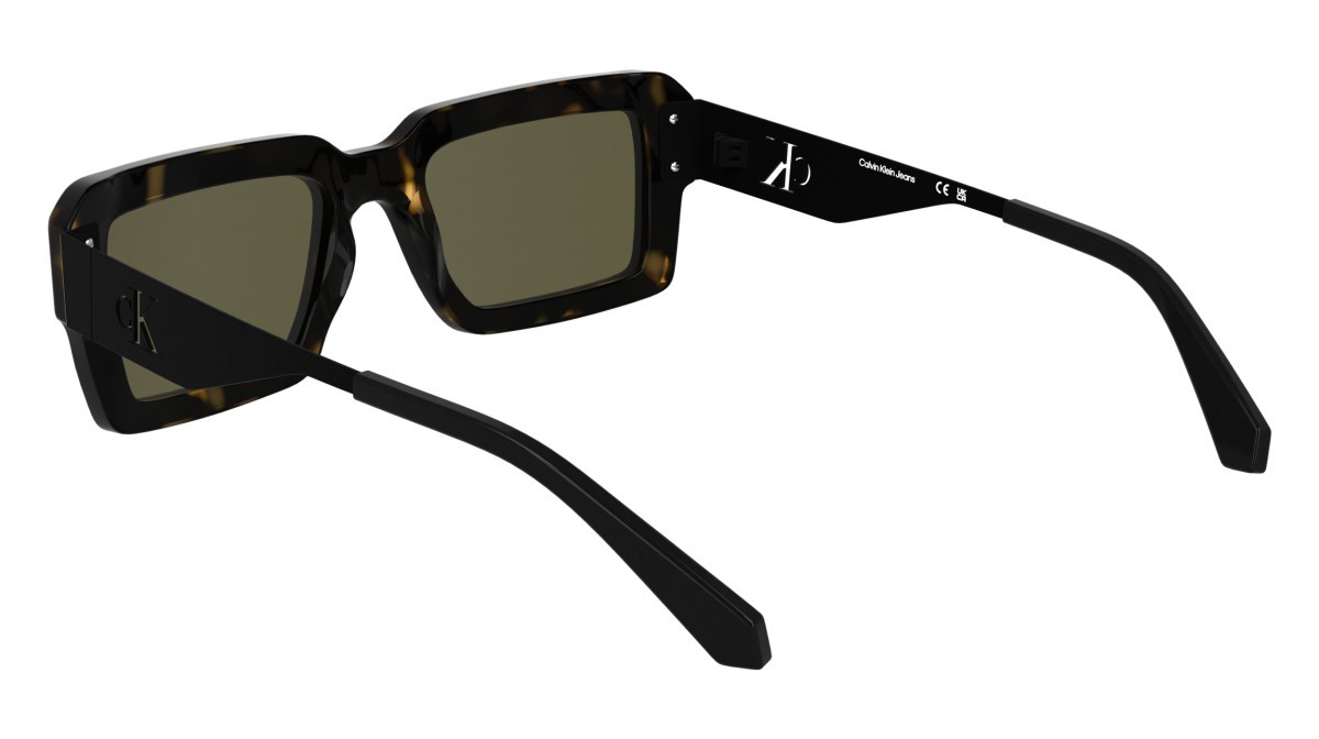 Occhiali da sole Calvin Klein Jeans CKJ25606S (242) colore dark havana forma rettangolare lenti solid brown