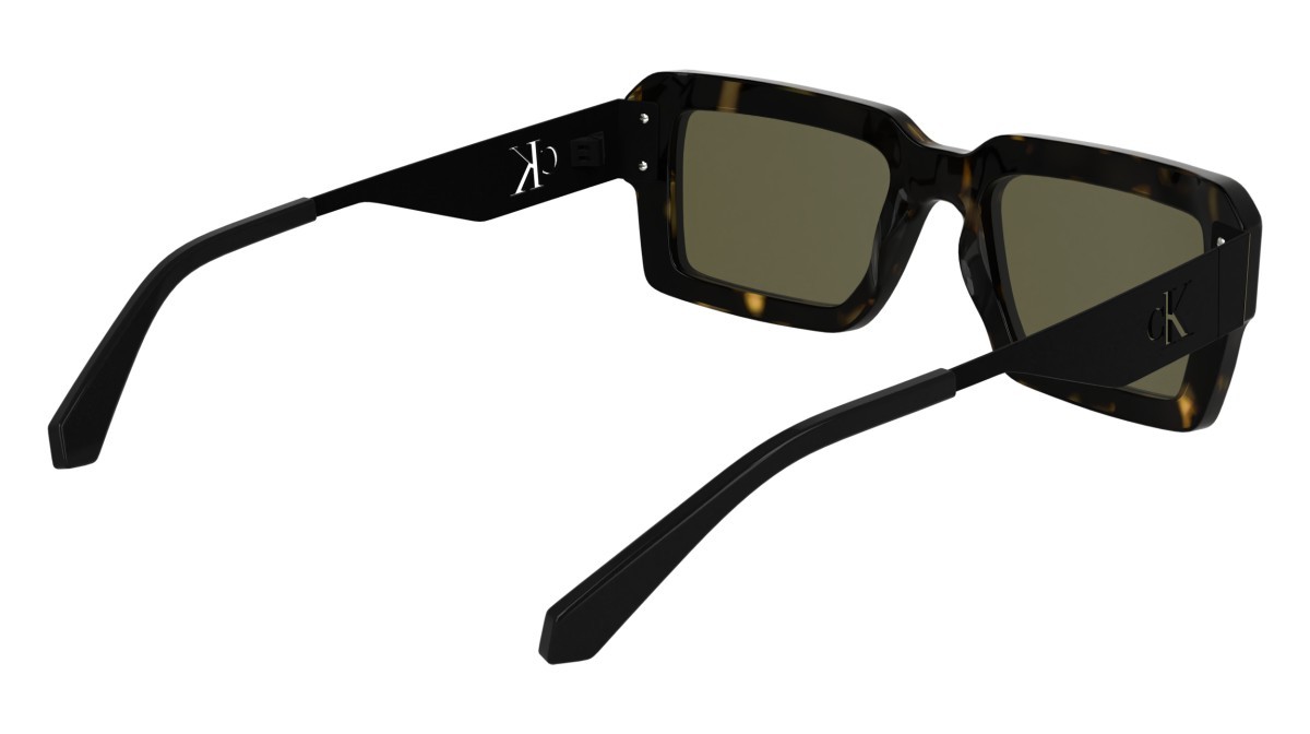 Occhiali da sole Calvin Klein Jeans CKJ25606S (242) colore dark havana forma rettangolare lenti solid brown