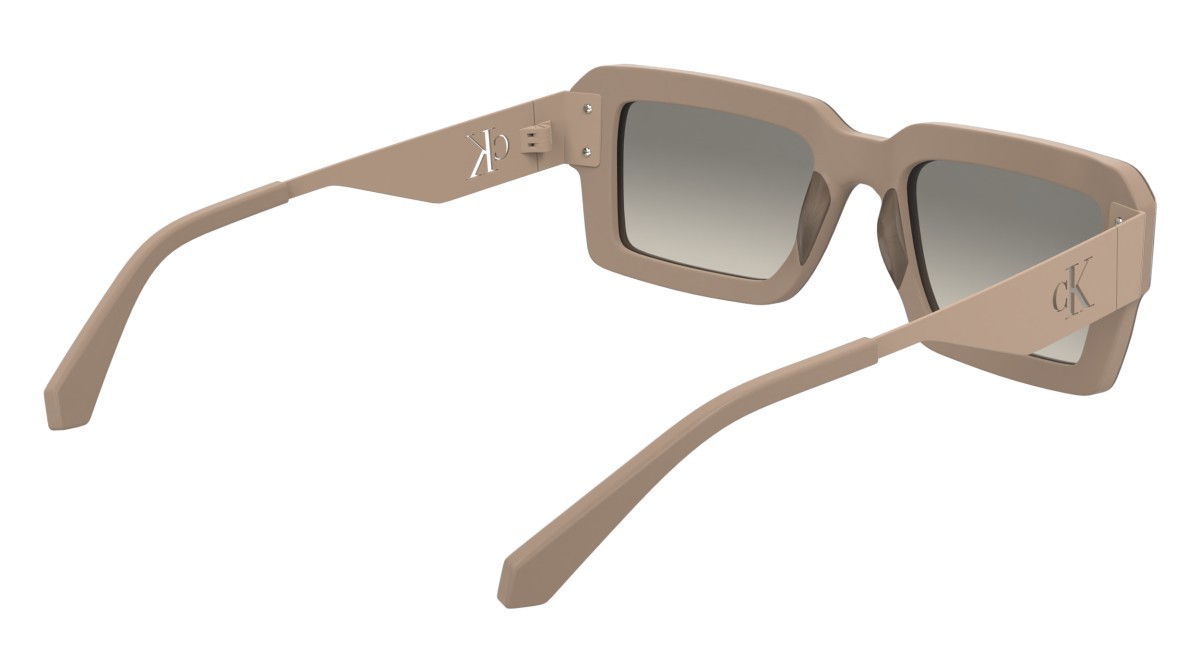 Sunglasses Calvin Klein Jeans CKJ25606S (671) color blush shape rectangle lenses gradient taupe nude