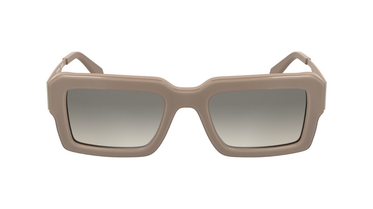 Sunglasses Calvin Klein Jeans CKJ25606S (671) color blush shape rectangle lenses gradient taupe nude