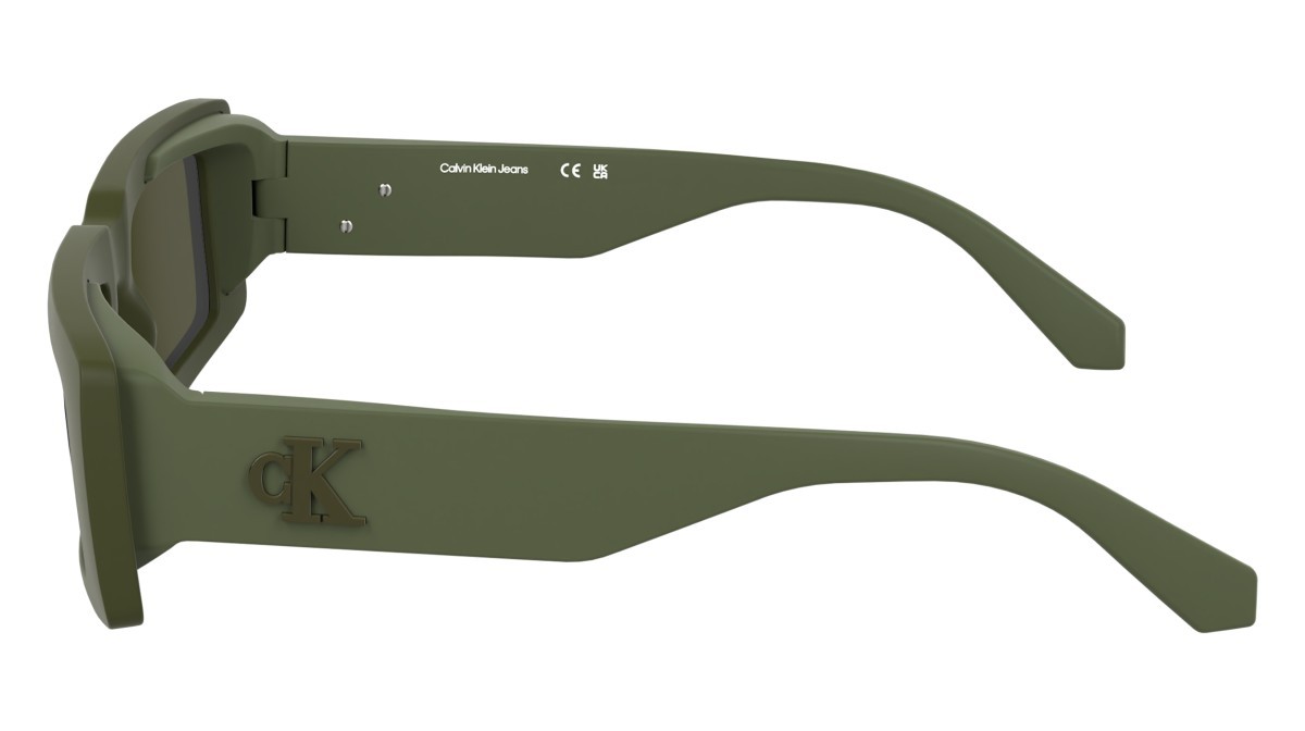 Sonnenbrillen Calvin Klein Jeans CKJ25608S (309) farbe khaki form rechteckig gläser solid brown