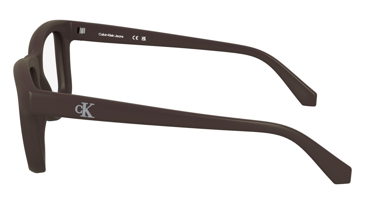 Brillen Calvin Klein Jeans CKJ25614 (210) farbe matte brown form rechteckig gläser colore - 4