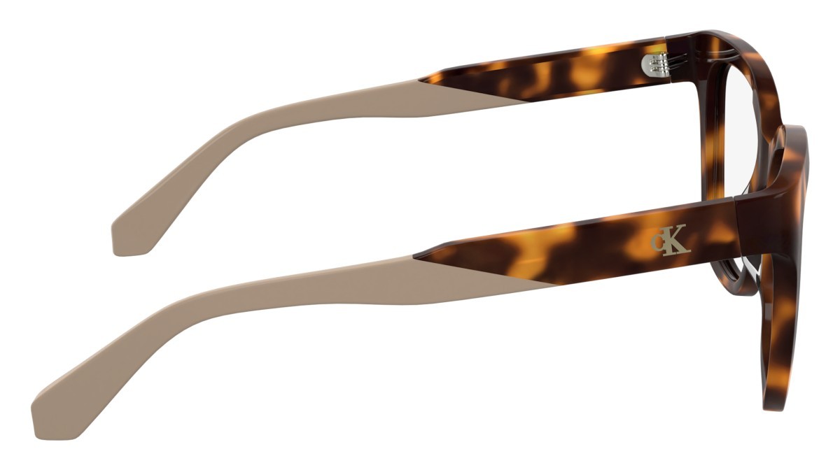 Brillen Calvin Klein Jeans CKJ25616 (235) farbe havana form schmetterling gläser colore - 2