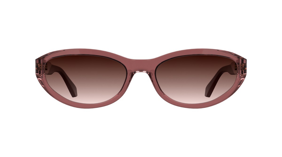 Sonnenbrillen Calvin Klein Jeans CKJ25618S (600) farbe transparent red form cat-eye gläser gradient purple/rose