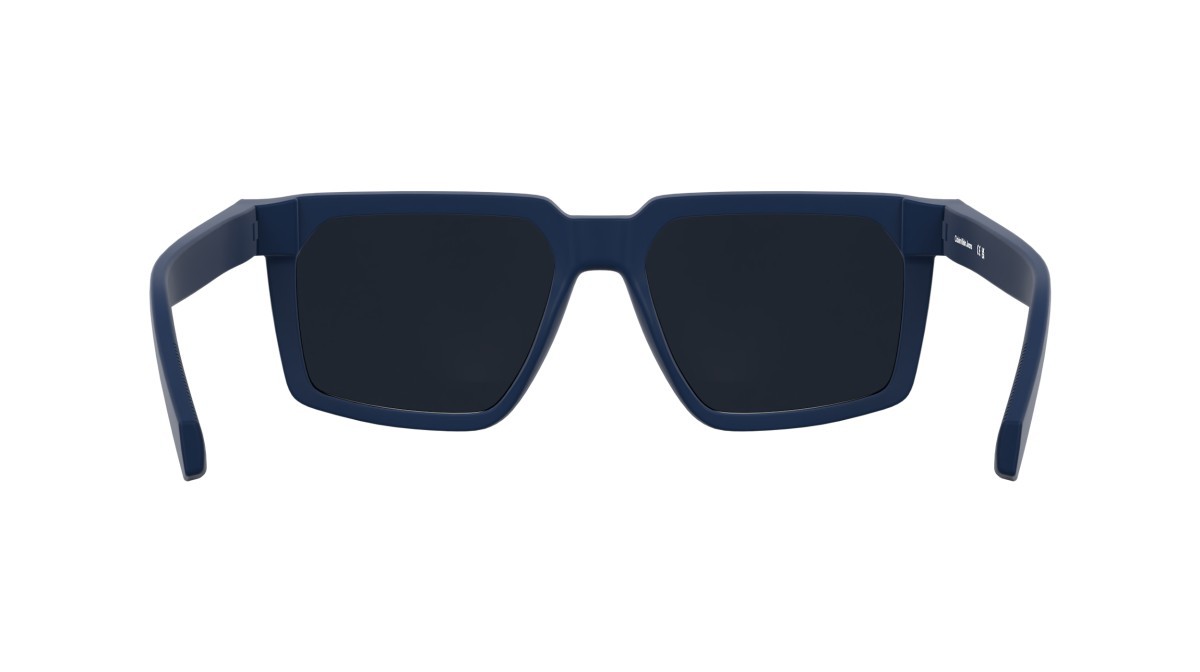 Sonnenbrillen Calvin Klein Jeans CKJ25621S (400) farbe matte blue form rechteckig gläser solid blue